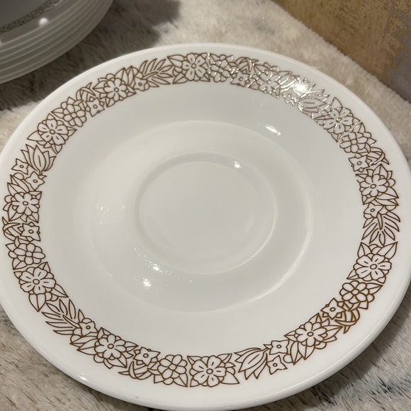 Set of 8 plates/cups vintage Corelle by  Corning. Woodland 1980’s. 💓🎁💝 - Picture 5 of 9